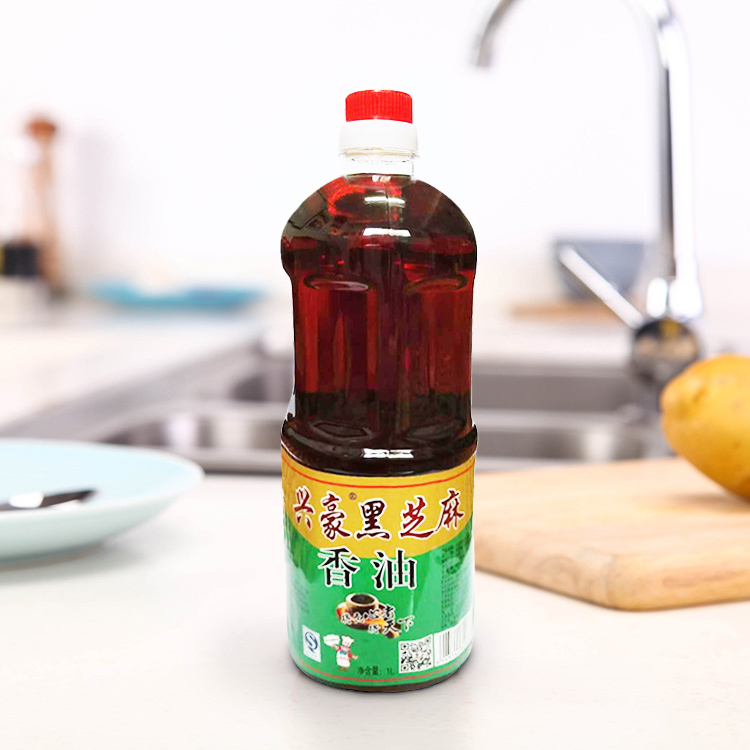 興豪黑芝麻香油1L